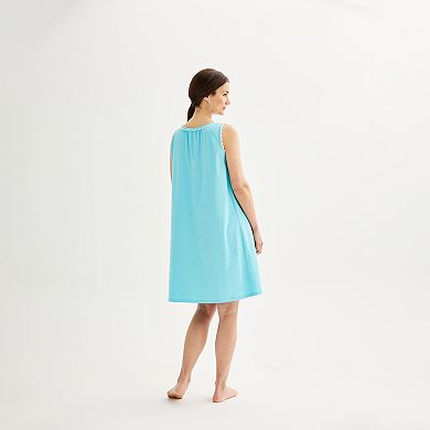Women's Croft & Barrow® Lace-Trim Nightgown