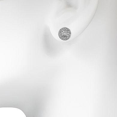 LC Lauren Conrad Simulated Stone Halo Stud Earrings