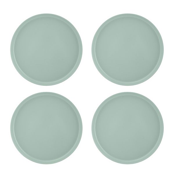 Food Network™ Two-Tone Melamine Dinner Plates 4-piece Set - Aqua