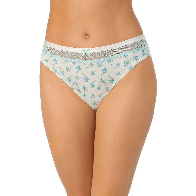 Juniors' Saint Eve Lace-Inset Bikini Panty