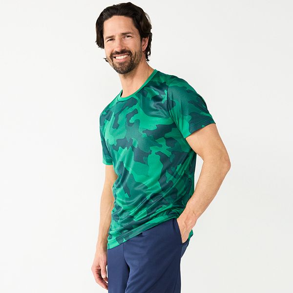 Men's Tek Gear® Dry Tek Tee - Jade Bitmap Camo (M)