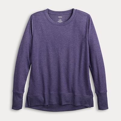 Women s Sonoma Goods For Life Super Soft Solid Tunic Sweatshirt