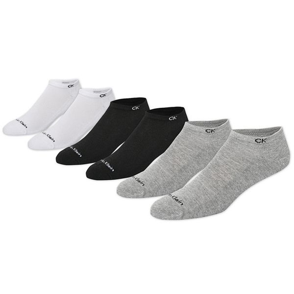 Men's Calvin Klein 6-Pack Solid Cushioned No-Show Socks