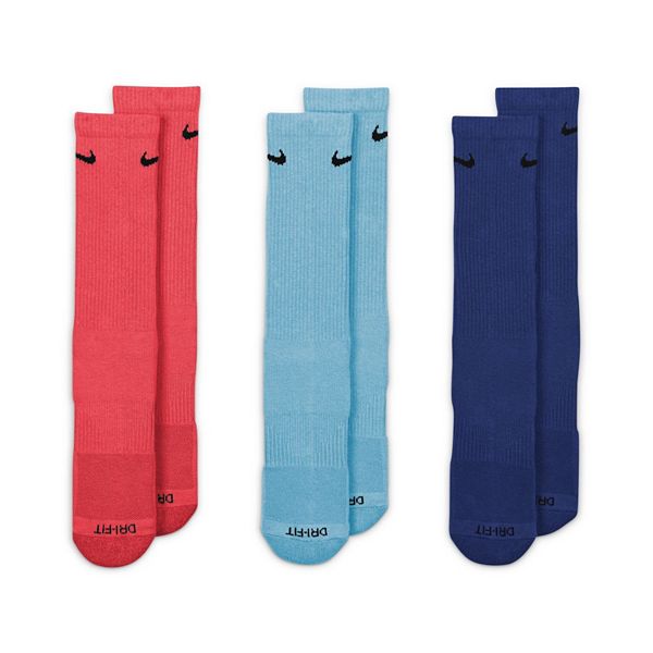 Men's Nike 3pack DriFIT Everyday Plus Cushioned Training Crew Socks