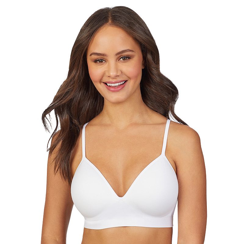 Juniors' SO® Lined Wireless Bra ZG01B471R, Girl's, Size: Medium, Mod White