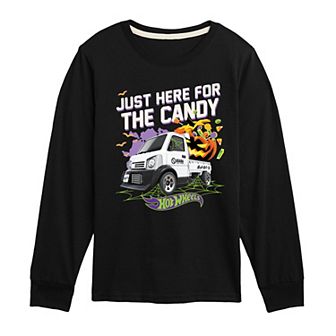 Boys 8-20 Hot Wheels Just Here For The Candy Long Sleeve Graphic Tee