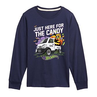 Boys 8-20 Hot Wheels Just Here For The Candy Long Sleeve Graphic Tee