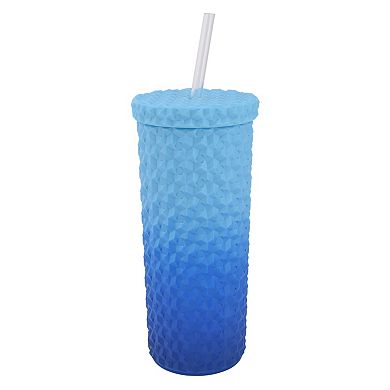 Celebrate Together??? Summer Textured Ombre Straw Cup