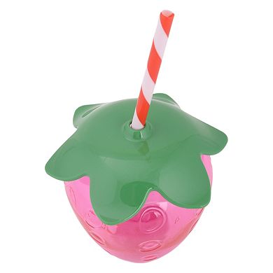 Celebrate Together??? Summer Figural Strawberry Straw Cup