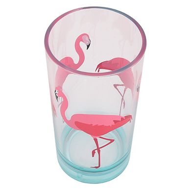Celebrate Together Summer Flamingo Plastic Highball Glass