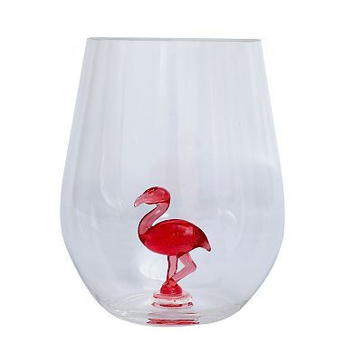 Celebrate Together™ Summer Hidden Flamingo Figure Stemless Wine Glass