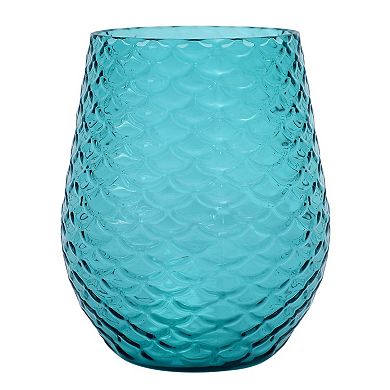 Celebrate Together™ Summer Mermaid Scale Stemless Wine Glasses 4-Piece Set
