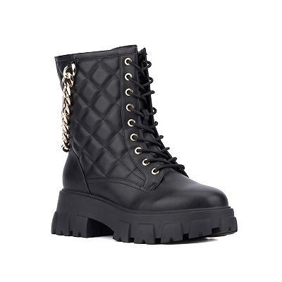 Kohls black combat boots on sale