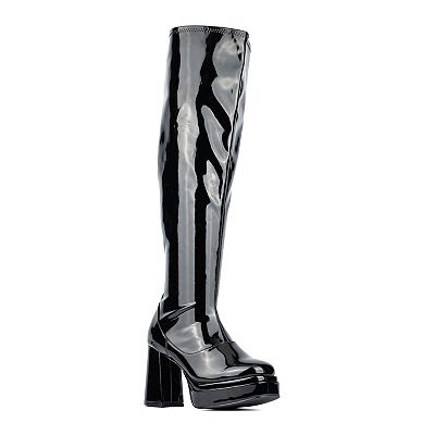 Fashion To Figure Manica Thigh High Women s Platform Shoes Wide Width