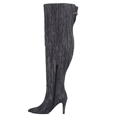 Women's Fashion to Figure Scarlet Thigh-High Wide Width Boots