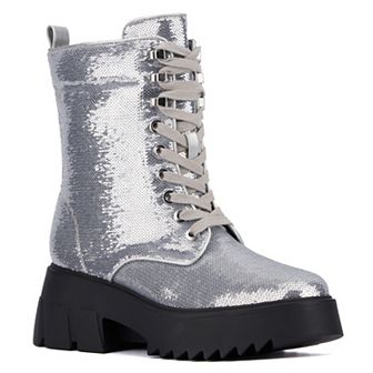 Fashion To Figure Odessa Women's Sequin Boots- Wide Width