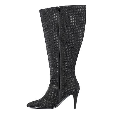Fashion To Figure Stevie Gem Women's Knee High Boots- Wide Width