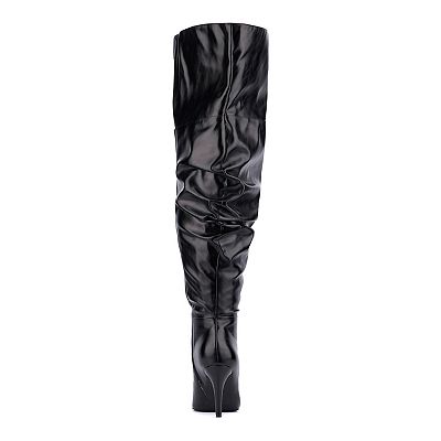 Scrunch thigh high boots hotsell