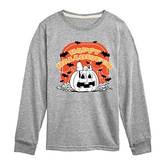 Boys 8-20 Peanuts Retro Halloween Long Sleeve Graphic Tee