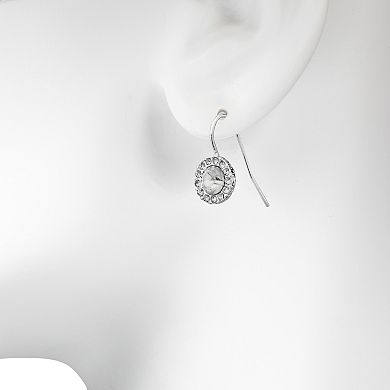 LC Lauren Conrad Simulated Stone Halo Drop Earrings