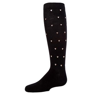 Little Kids Sweet Heart Girls Cotton Blend Knee High Socks