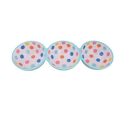 Celebrate Together Summer Polka Dot Connected Dip Bowls
