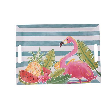 Celebrate Together™ Summer Fruit & Flamingo Treat Tray with Handles