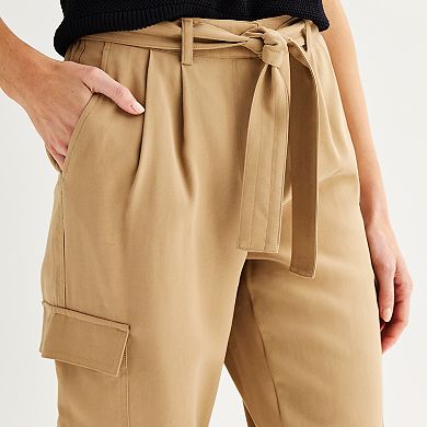 Women's Nine West High Rise Tapered Utility Pants