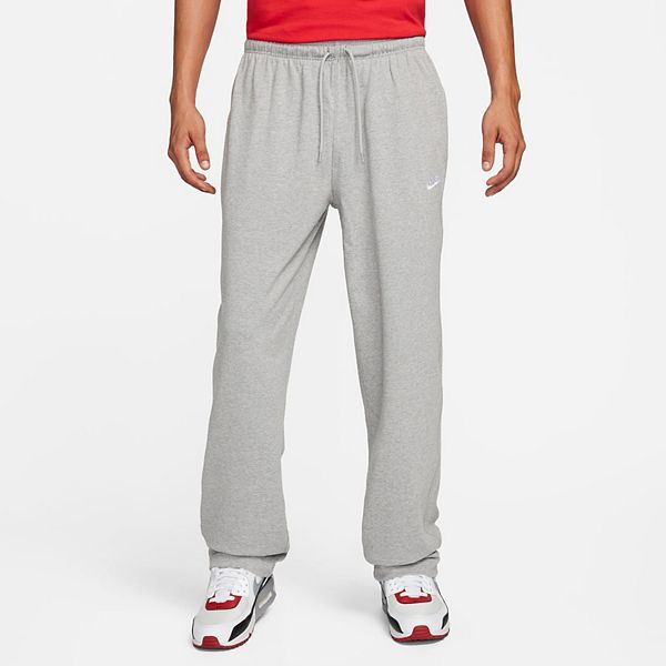 Nike men's open bottom sweatpants hot sale