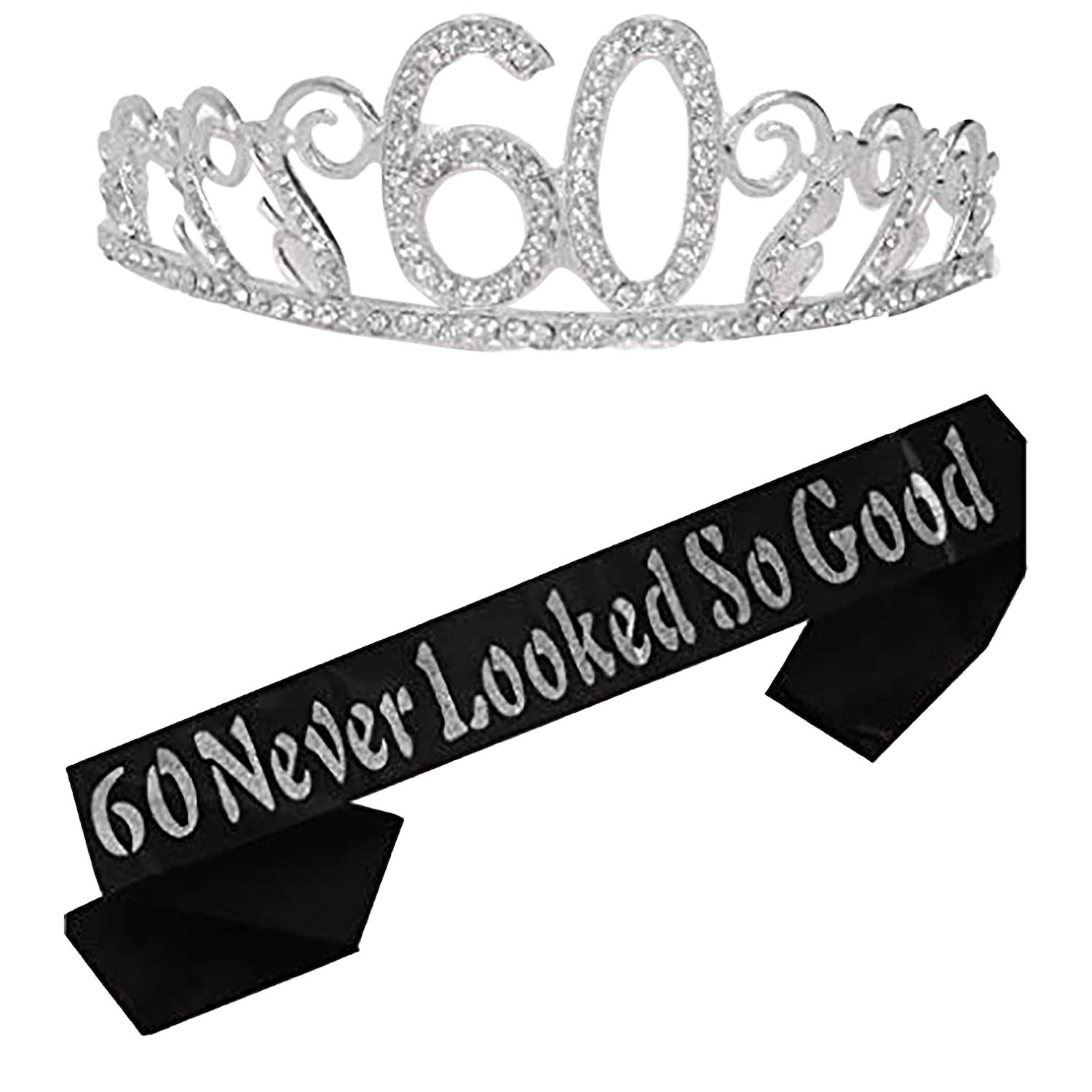 17th Birthday Gifts for Girls: Glitter Sash + Tiara Set, 2 Piece Set -  Ralphs