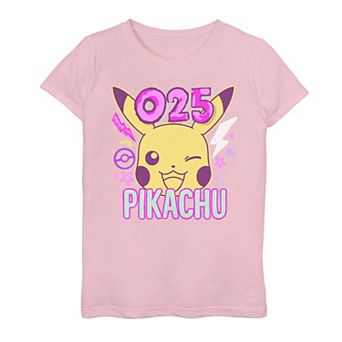 Girl's Pokemon Pikachu 025 Neon Tee