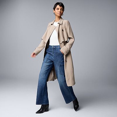 Jean ample avec cinq poches Femme, Bleu | Milano