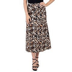 Leopard print hotsell wrap skirt kohls