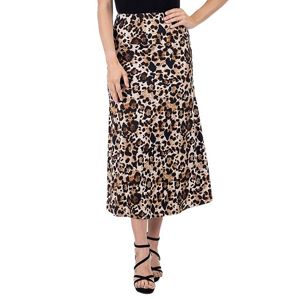 Leopard print sale skirt kohls