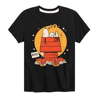 Boys 8-20 Peanuts Snoopy Halloween Dog House Graphic Tee