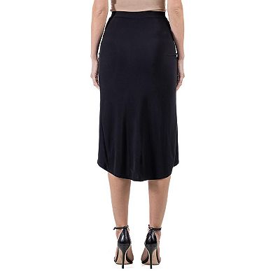 Women's 24Seven Comfort Apparel Knee Length Tulip Skirt