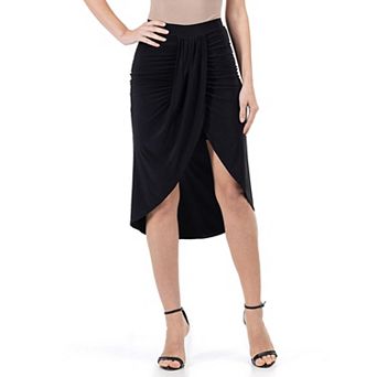 Women's 24Seven Comfort Apparel Knee Length Tulip Skirt