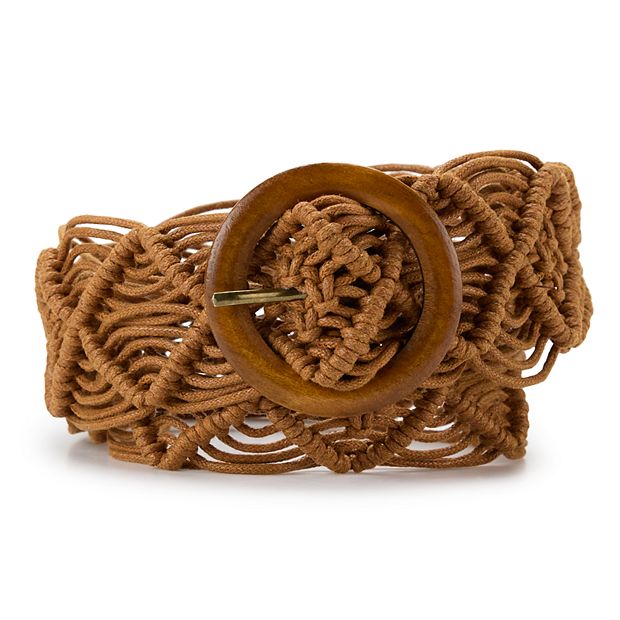 Brown Macrame Belt Alondra Macrame Belt – Hemline Alpharetta main image 4