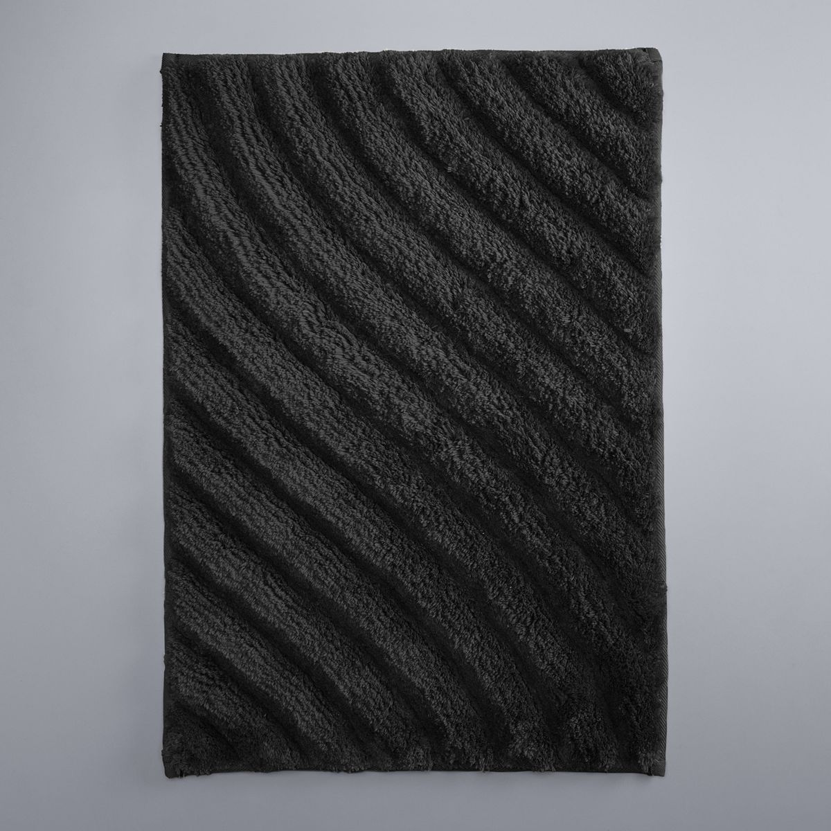 Simply Vera Vera Wang Premium Luxury Textured Bath Rug - Black, RUNNER