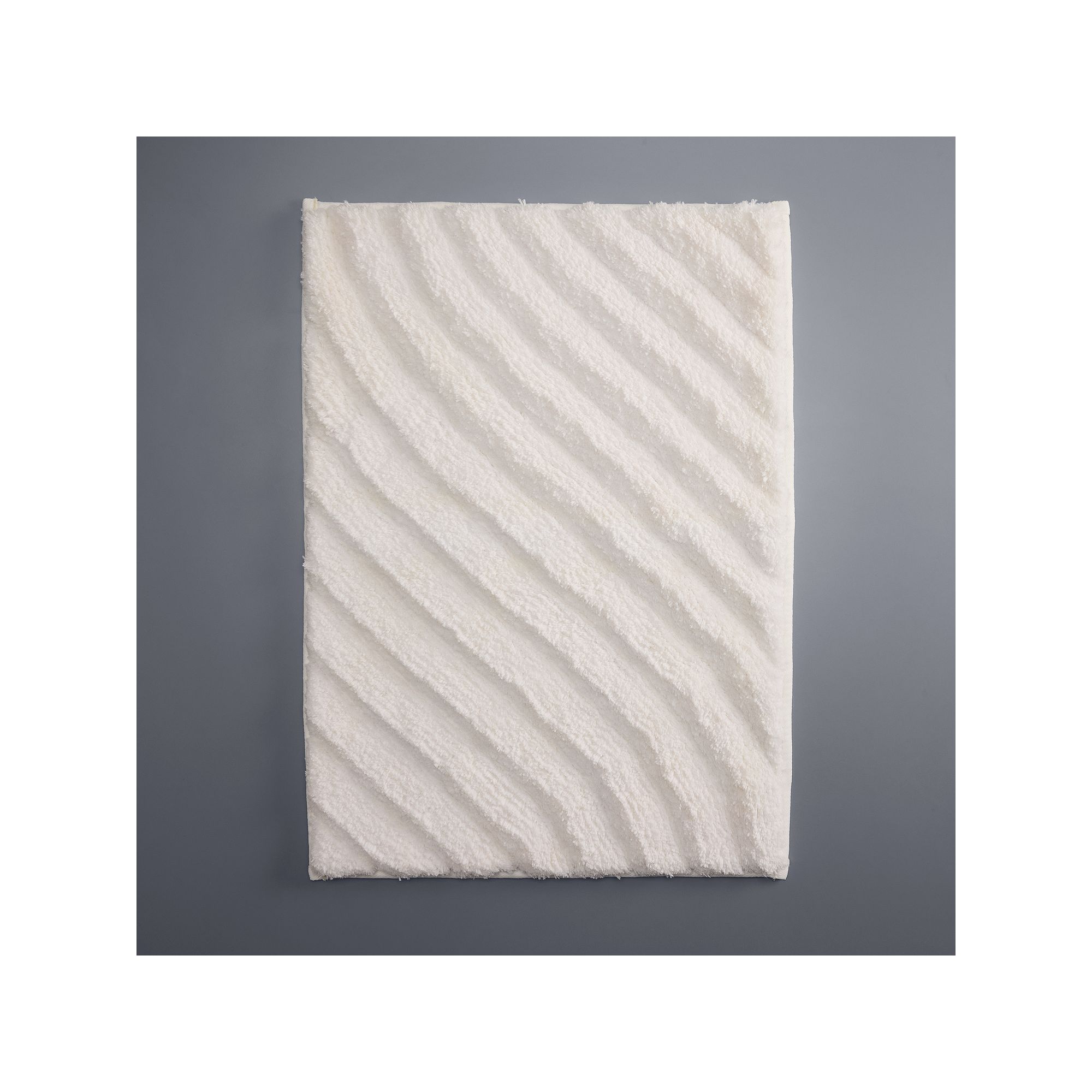 Simply Vera Vera Wang Premium Luxury Textured Bath Rug, Bright White
