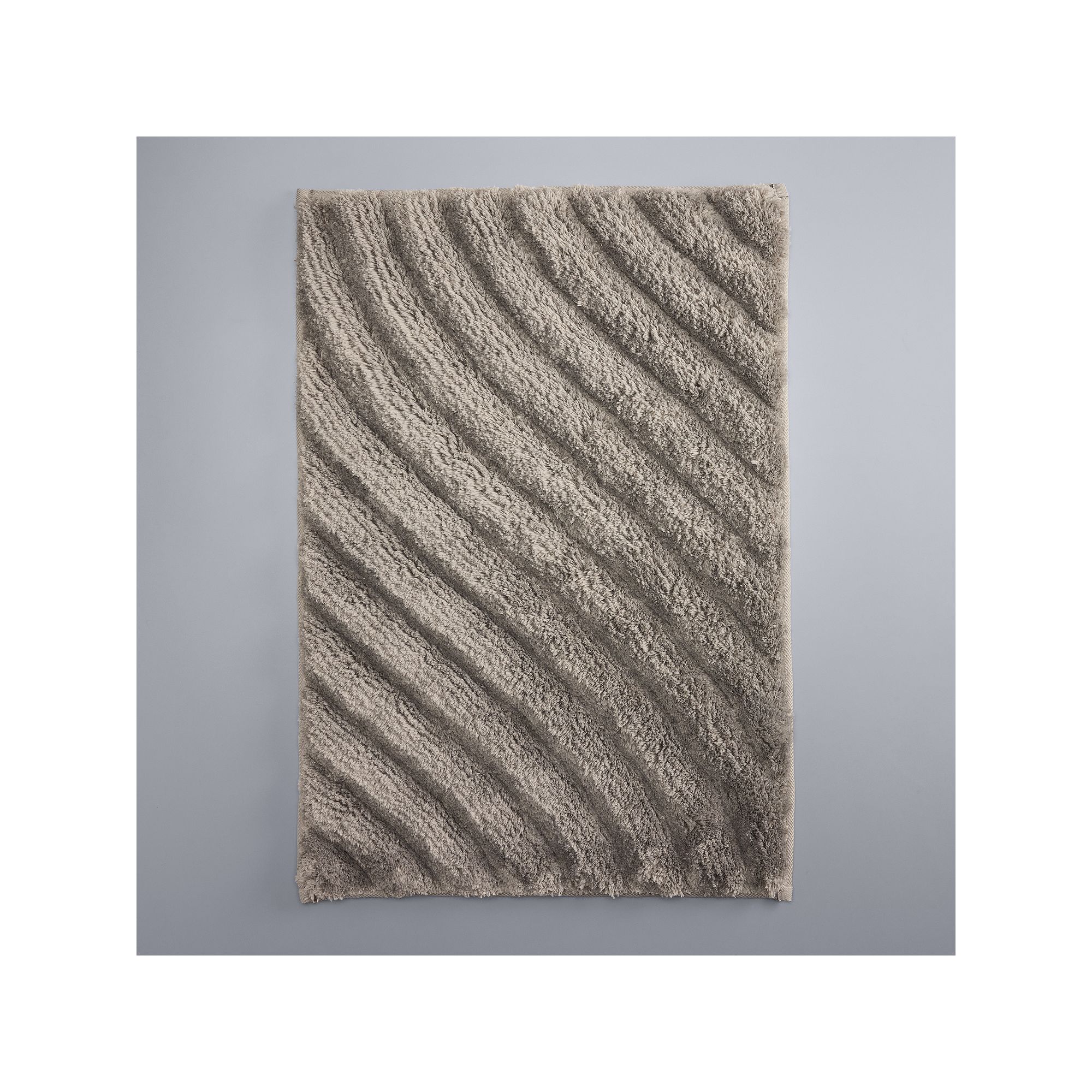 Simply Vera Vera Wang Premium Luxury Textured Bath Rug, Grey