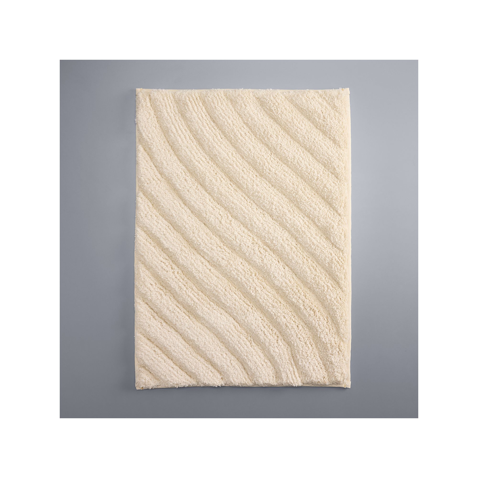 Simply Vera Vera Wang Premium Luxury Textured Bath Rug, Linen