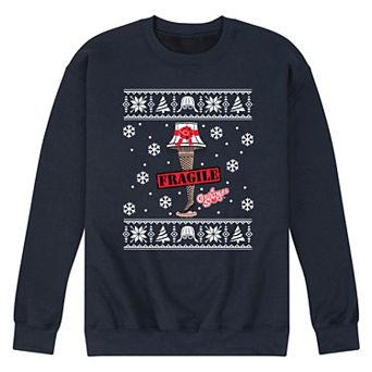 Men's A Christmas Story Fragile Leg Fleece Sweatshirt