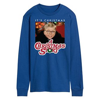 Men's A Christmas Story It's Christmas Ralph Long Sleeve Graphic Tee
