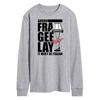 Men's A Christmas Story Lamp Long Sleeve Graphic Tee