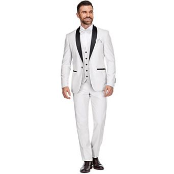 Men's Premium 3 pc Shawl Lapel Slim Fit Tuxedo Set