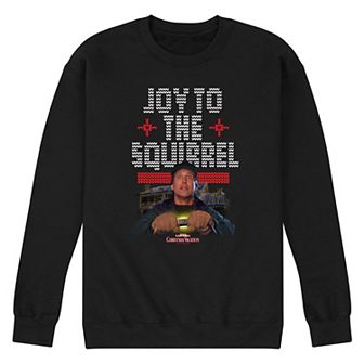 Men's National Lampoon's Christmas Vacation Joy To The Squirrel Fleece Sweatshirt