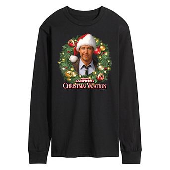 Men's National Lampoon's Christmas Vacation Wreath Long Sleeve Graphic Tee