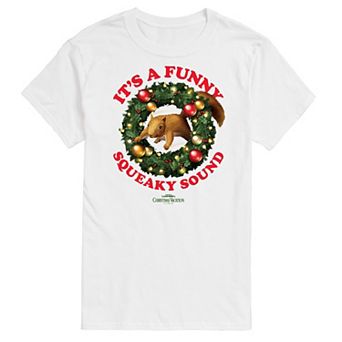 Men's National Lampoon's Christmas Vacation Squirrel Funny Graphic Tee