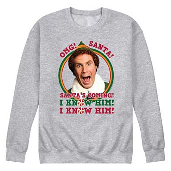 Men's Elf OMG Santa I Know Him Fleece